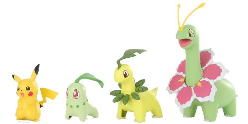 Pokemon Evolutionary Stages JAPANESE Snap Together Model Kit Chikorita