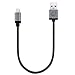 iPhone Charger Cable, Cambond Apple MFi Certified 1.0ft Nylon Braided Lightning USB Sync Charger Cord for iPhone 8 7 7 Plus 5 5s 5c 6 6 Plus iPad Air, mini2, iPad 4th iPod 5th iPod Nano 7th (Black)