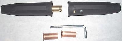 2 Welding Cable Connector Set #1/0 - 4/0 Male &amp; Female Twist Lock