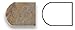 Scabos 1/2 X 12 Travertine Pencil Liner / Bullnose Trim