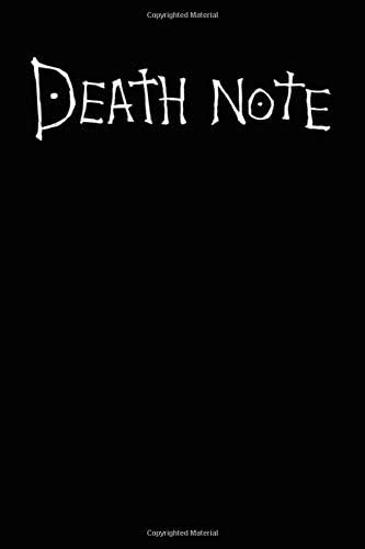 Death Note: Anime Notebooks, Motivation, Inspiring, Journal, Death Note