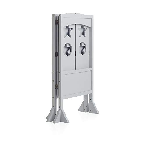image for Guidecraft Classic Kitchen Helper Stool - Gray W/Keeper and Non-Slip M