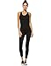 Mind Code Women's Active Yoga Wear Sleeveless Unitard Jumpsuit Bodysuit (Small, AP25)
