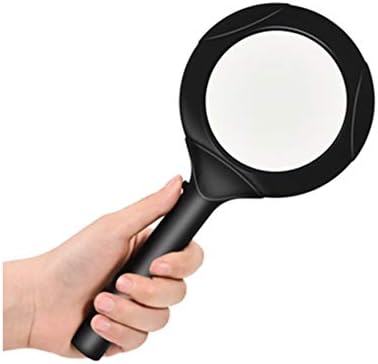 虫眼鏡hdハンドヘルド虫眼鏡高齢者読書用110ミリメートルライト付き高倍率子供虫眼鏡 激安超特価