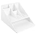 mDesign Plastic Home Office Desktop Storage Organizer Set - Holds Files, Magazines, Notebooks, Pens, Pencils, Highlighters, Note Pads - Set of 3 - White