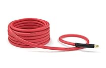 TEKTON 46335 3/8-Inch I.D. by 25-Foot 250 PSI Rubber Air Hose with 1/4-Inch MPT Ends and Bend Restrictors