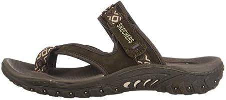 skechers women's reggae trailway slop sandals flip flop