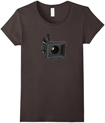 Women's Video Camera Filmmaker T-Shirt Large Asphalt