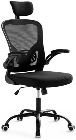Silla de Oficina giratoria y basculante, Malla Negra