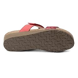 NAOT Footwear Women's Blake Wedge Sandal Red