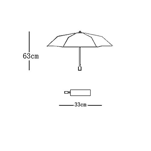 AUTO Open Large Folding Umbrella Windproof Sunshade with Car Logo for Cadillac - Thumbnail 3