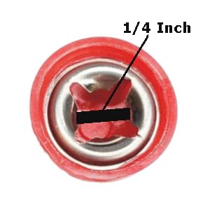 Quadrapoint Hub Cap Cover Replacement Compatible with Popular Red Wagon Brand for Classic Infant/Baby Walker Wagon and Other Walkers - fits 1/4 Inch Axle Diameter, Red 4-pk