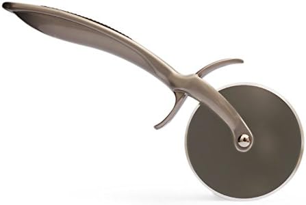 Pizza Cutters,UNEGO Premium Pizza Cutter Stainless Steel Pizza Cutter Wheel Large Sharp Pizza Slicer 7.8 Inch for Home Kitchen-Silver (Heavy Duty, Dishwasher Safe, Anti-Slip Handle)