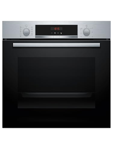 , Horno Multifunción, Serie 4, Pirolítico, Acero, HBA574ES3