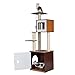 Good Life 60″ Modern Design Wood Deluxe Cat Tree Furniture Kitten House Condo with Washroom for Small to Lager Cats Climbing Tower w/Scratching Post PET594thumb 1