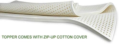 Vytex Cotton Covered 100% Natural Latex Topper Firm - King 1.5" Inch Collection The Only Virtually Allergy Free Latex - Firm - King 1.5" Inch