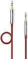 Anker 3.5mm Nylon Braided Auxiliary Audio Cable (4ft / 1.2m) Tangle-Free AUX Cable for Headphones, iPods, iPhones, iPads, Home / Car Stereos and More (Red)