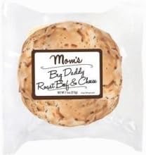 Moms Big Daddy Roast Beef and Cheese Bun, 7.5 Ounce -- 12 per case.