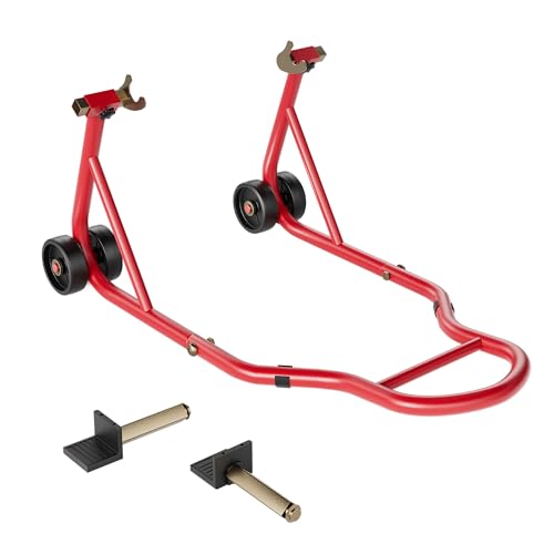SPECSTAR Motorcycle Stand, 200kg Capacity Rear Wheel Lift with Adjustable Swingarm Coil U+L Heavy Duty Paddock Stand