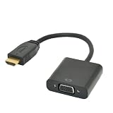 Patuoxun 1080P HDMI Male to VGA Female Video Converter Adapter Cable for PC DVD HDTV