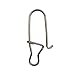 100 Pack Duo Lock Snaps Size 0-8 Black Nice Snap Swivel Solid Rings Stainless Steel USA Fishing Tackle Kit - Test: 26LB-220LB