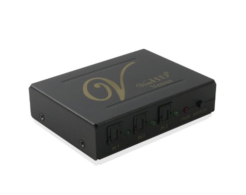 ViewHD TOSLINK | SPDIF Optical Audio 3X1 Switch with 5.1CH Decoder for Analog L/R and Headphone Outputs | Model: VHD-AD3X1 (THE Best Product in Category)