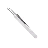 EVERMARKET Premium Eyelash Extension Nipper Anti Acid Stainless Steel Tweezers Removal Acne Blackhead Tweezer (1 Pack)