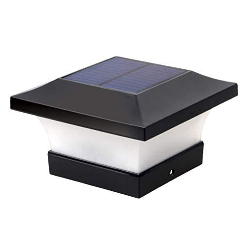 Suszian Solar Post Cap Light, Outdoor Waterproof Solar LED Lamp for Wooden Posts, Deck, Patio, Fence