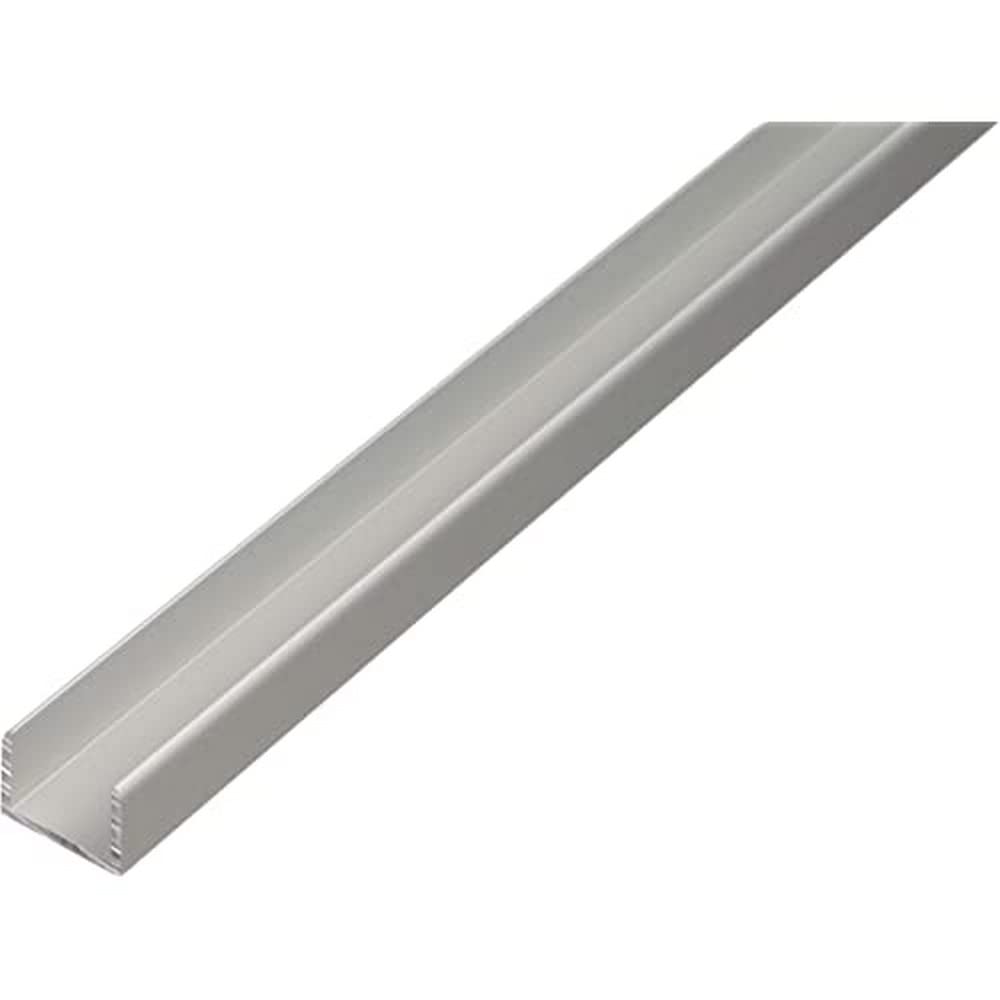 GAH-Alberts 30500 U-Profile | Self-Clamping | Aluminium Silver Anodised | 1000 x 12.9 x 10 mm