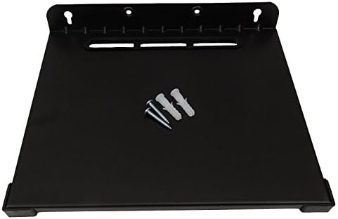 Flyrail Heavy Duty Black Metal Wall Mounted Shelf Fixing Set Top Box Stand