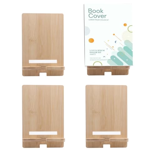 4 PCS Bamboo Book Stand for Display, Book Holder Easel Stand… at Amazon