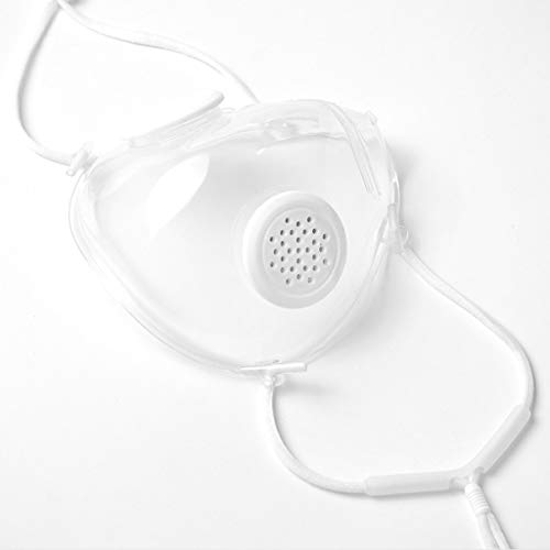 WFeieig Novelty Clear Face Covering,Super Stretchy Earloop Transparent Mouth Bandanas with Valve,Stylish and Simple