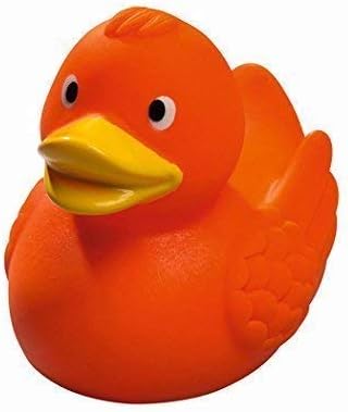 Mein Zwergenland quietsche-ente Rubber Duck Rubber Duck Bath Duck - Orange