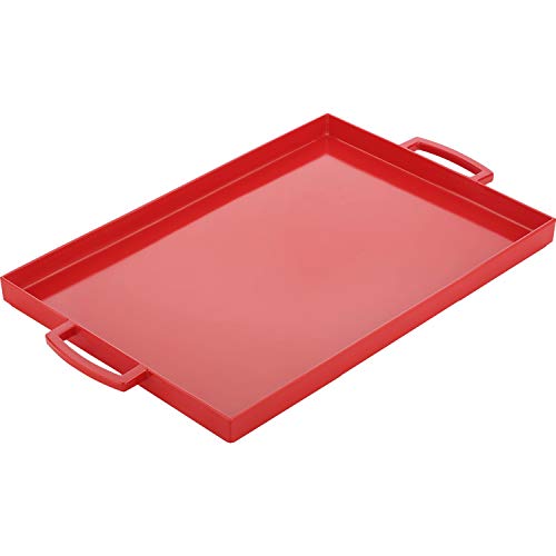 Zak Designs 19.5in x 11.5in Large MeeMe Serving Tray, Red LT Pricepulse