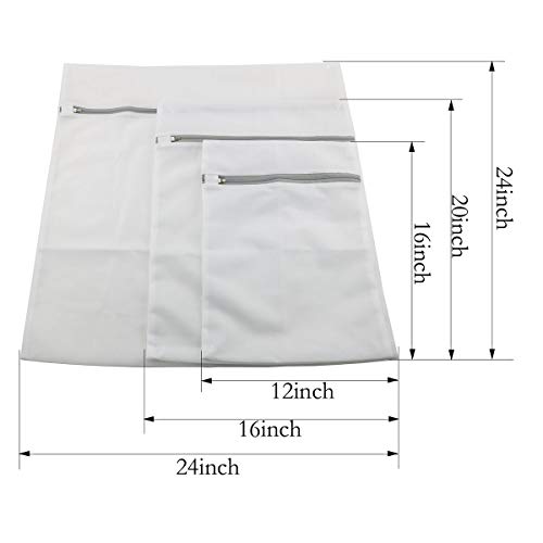 image for heyous 5PCS/Set Fine Mesh Laundry Washing Bags Set Suitable for Thick 