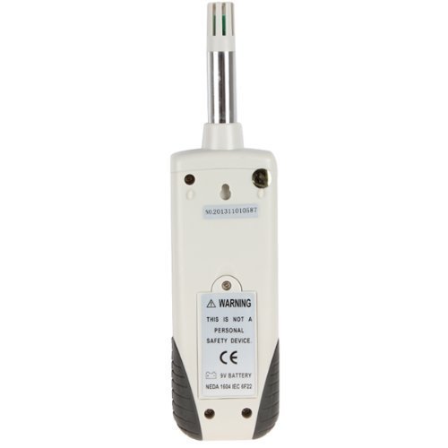 Mengshen Digital Psychrometer - Handheld Backlight Temperature Humidity Meter Gauge with Dew Point and Wet Bulb Temperature - Battery Included, M350