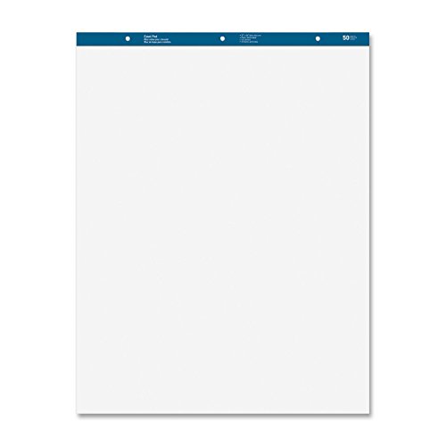 MyOfficeInnovations 3254374 Standard Easel Pads Plain 20"x34" 50 Sheets 4/CT White