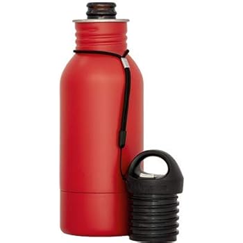 BottleKeeper - The Stubby 2.0 - The Original Stainless Steel Bottle Holder and Insulator to Keep Your Beer Colder (Red)