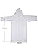 Mudder Kids Children Rain Poncho Raincoat Portable with Hoods and Sleeves (White)