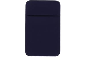 Smartphones Removable Mini Slim Phone Cash Holder Adhesive Phone Card Holder Phone Back Pocket Stick-On Card Pocket(Navy) Pro