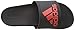adidas Men's Adilette SC Slide Sandals, Core Black/Vivid Red/Core Black, 12