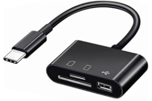 SD Card Reader, High-Speed USB C to Micro SD Card Adapter 3 Slots for SD/Micro SD/SDHC/SDXC/MMC