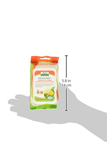 Aleva Naturals Bamboo Baby Pacifier and Toy Wipe
