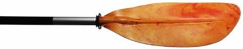H2o Kayaks Flame Asymmetrical Kayak Paddle 190 cm Orange Swirl (2 part) - Image 3