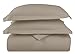 HC Collection Duvet Cover - Taupe Queen Size Duvet Cover - 3 Piece Soft Breathable Microfiber Duvet Cover Set with Zipper Closure & 2 Pillow Shams