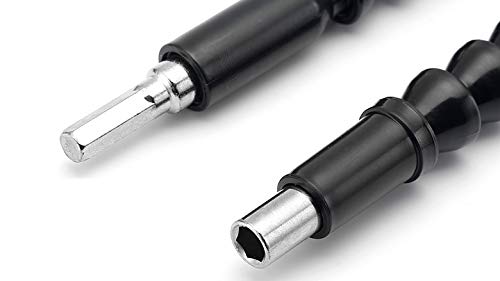Maexus Flexible Drill Bit Extension - Magnetic Hex Soft Shaft, Flexible Screwdriver Extension for Connect Drive Shaft Tip Drill Bit Kit Adaptor (4 Pcs) - Thumbnail 5