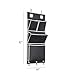 Over the Door Magazine Storage Pockets Hooks Books Organizational Back to School Office Home, 14'W x32