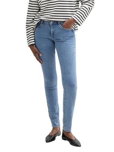 Tom Tailor Kinder Cropped Jeansjacke, Clean Mid Stone Blue Denim, 176