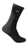 Dexshell Coolvent Waterproof Socks - Mid Calf, Black/Grey