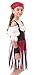 IKALI Baby Toddler Girl Pirate High Seas Buccaneer Costume Party Decoration Toy Kids Pretend Play Pirate Fancy Dress (7-8Y)